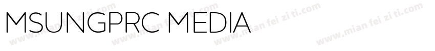 msungprc media字体转换